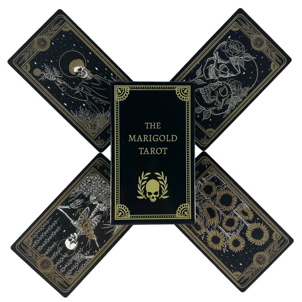 12*7cm The Marigold Tarot Fortune Telling Divination Oracle Card Family Gathering Chess Game Leisure Table Game Entertainment