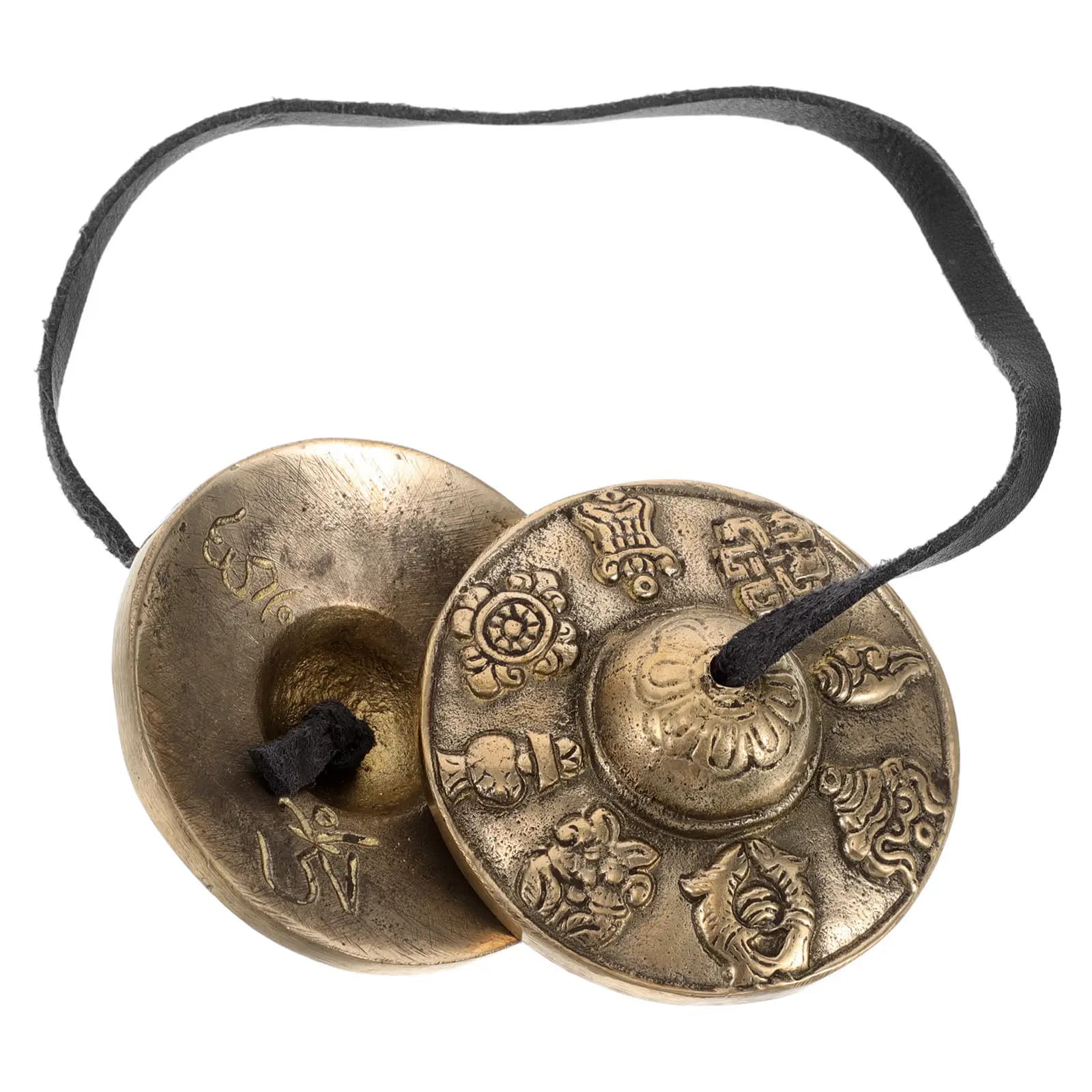 1Pair Brass Tibetan Tingsha Cymbals Meditation Bells for Sound Bath Yoga Classes Vajrayana Rituals Mindfulness Therapy