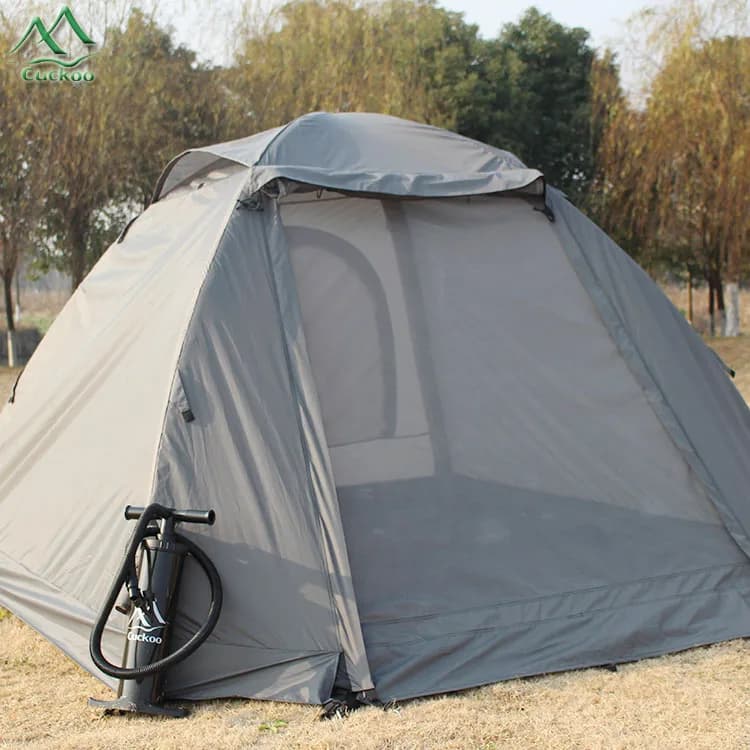Tenda da pesca gonfiabile portatile impermeabile con cupola da pesca gonfiabile per la notte di campeggio sul lago all'aperto