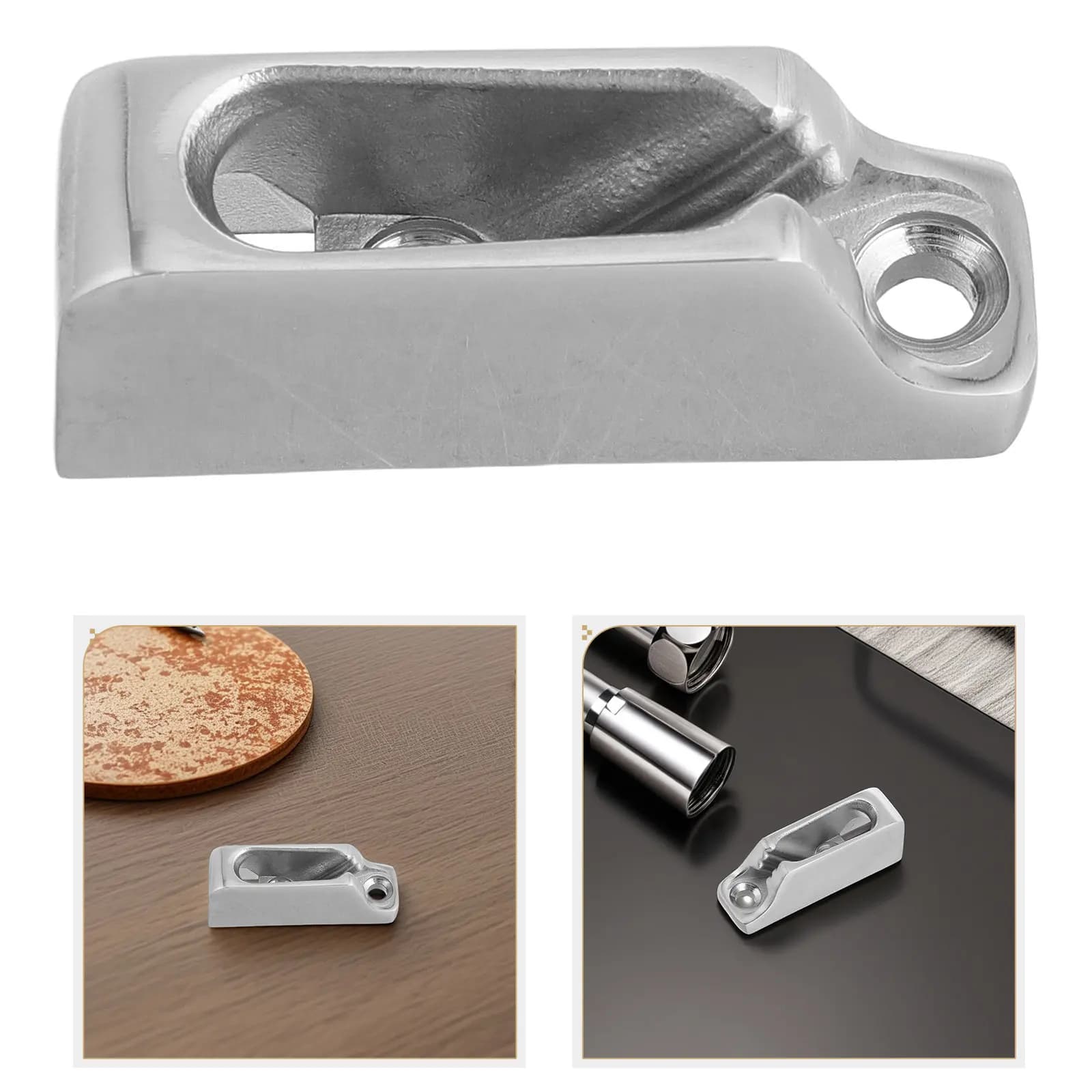 Stainless Steel Marine Rope Clamp for Boat Deck Rigging Anchor Lines High Strength Compact Design Proof Wire Rope Clip