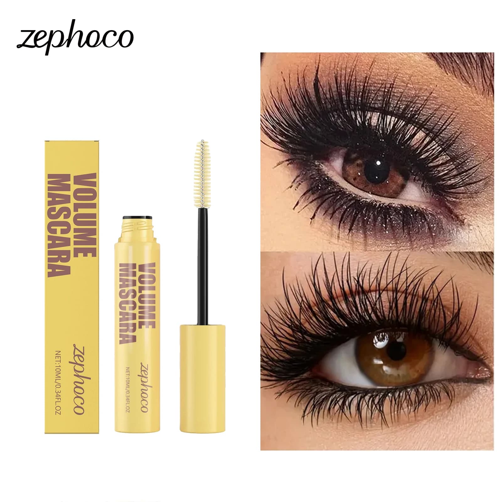 Volume Mascara Extension Eyelash Curling Duration Extensive Eyelash Waterproof Natural Eyelash Improves Cosmetic Eyes