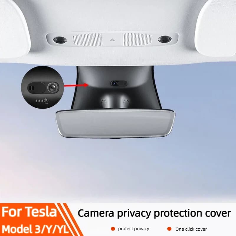 Car Camera Cover For Tesla Model 3 Y YL Juniper 2019-2026 Webcam Slide Blocker Privacy Protector compatible PC Laptop iPad