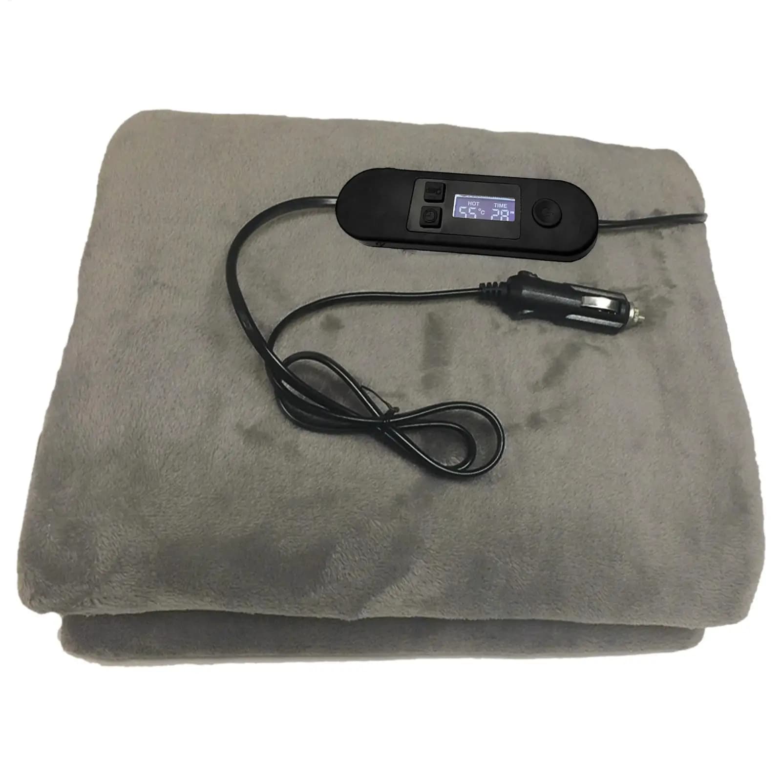 Coperta Riscaldante per Auto con Azione Riscaldante Rapida, Plaid in Pile per Adulti e Bambini, Ideale per Clima Freddo, Campeggio, Camper, Viaggi in Auto