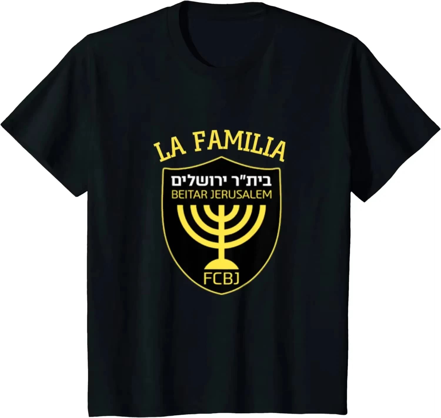 T-shirt Casual in Cotone con Grafica 2026 Beitar Jerusalem Calcio La Familia Israel Abbigliamento Uomo