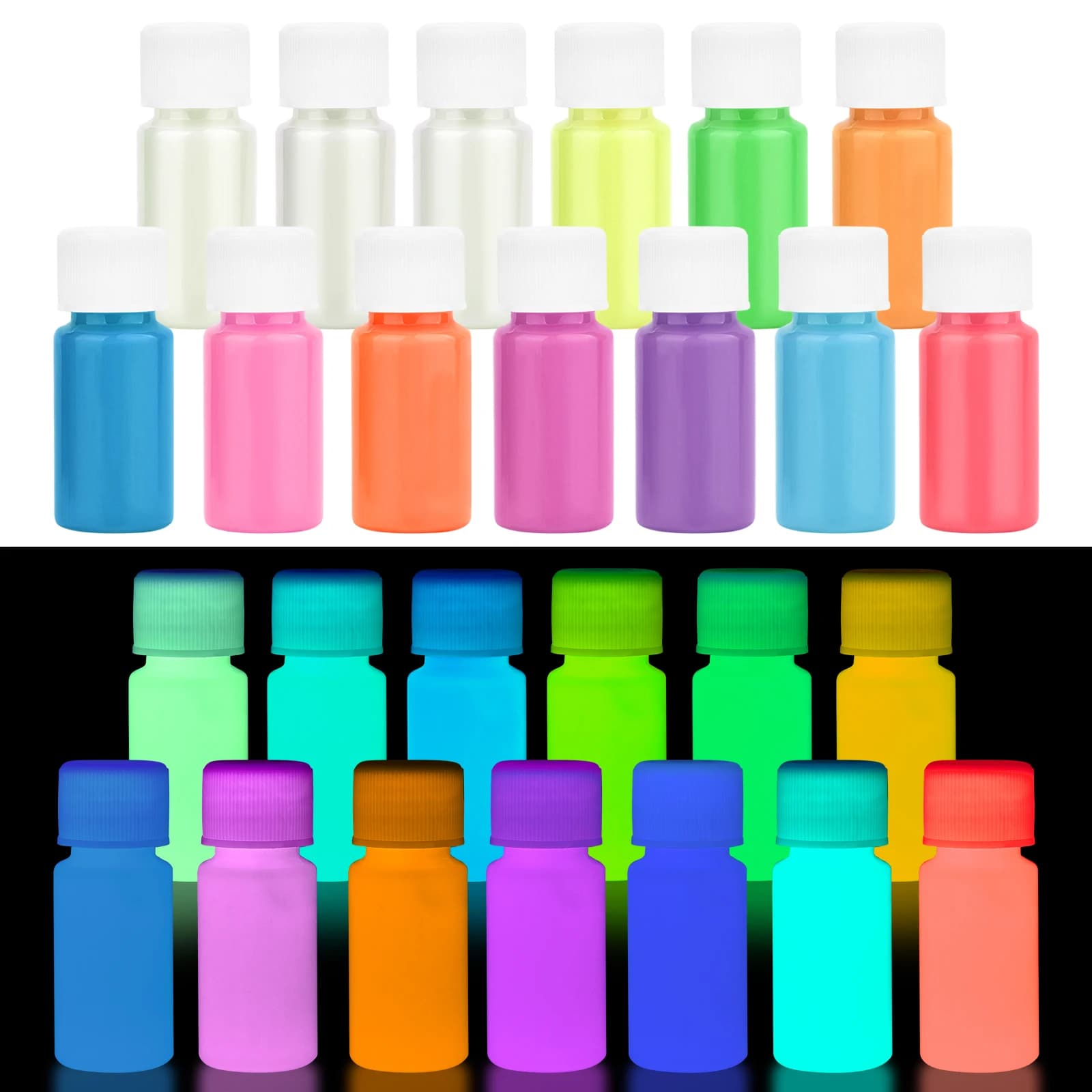 Water-Based Luminous Paint Dye Pigments For Epoxy Resin Mold Making Glow In The Dark Liquid Luminous Paint DIY Body Painting