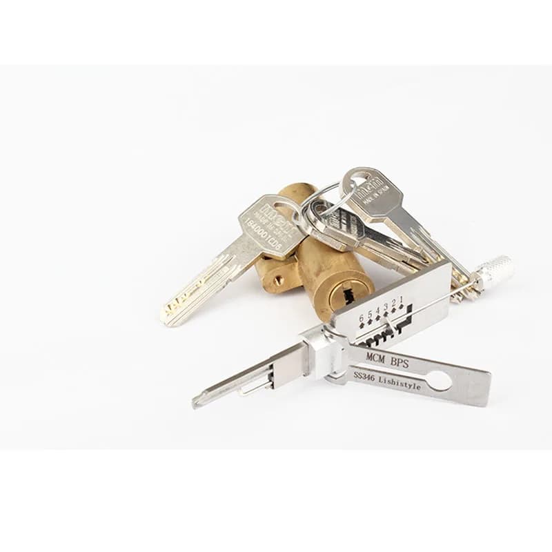 2024 Lishi Tool LISHI Style MCM BPS SS346 Lishistyle 2-in-1 Spain ock Opener ock Pick Set Blacksmith Tools