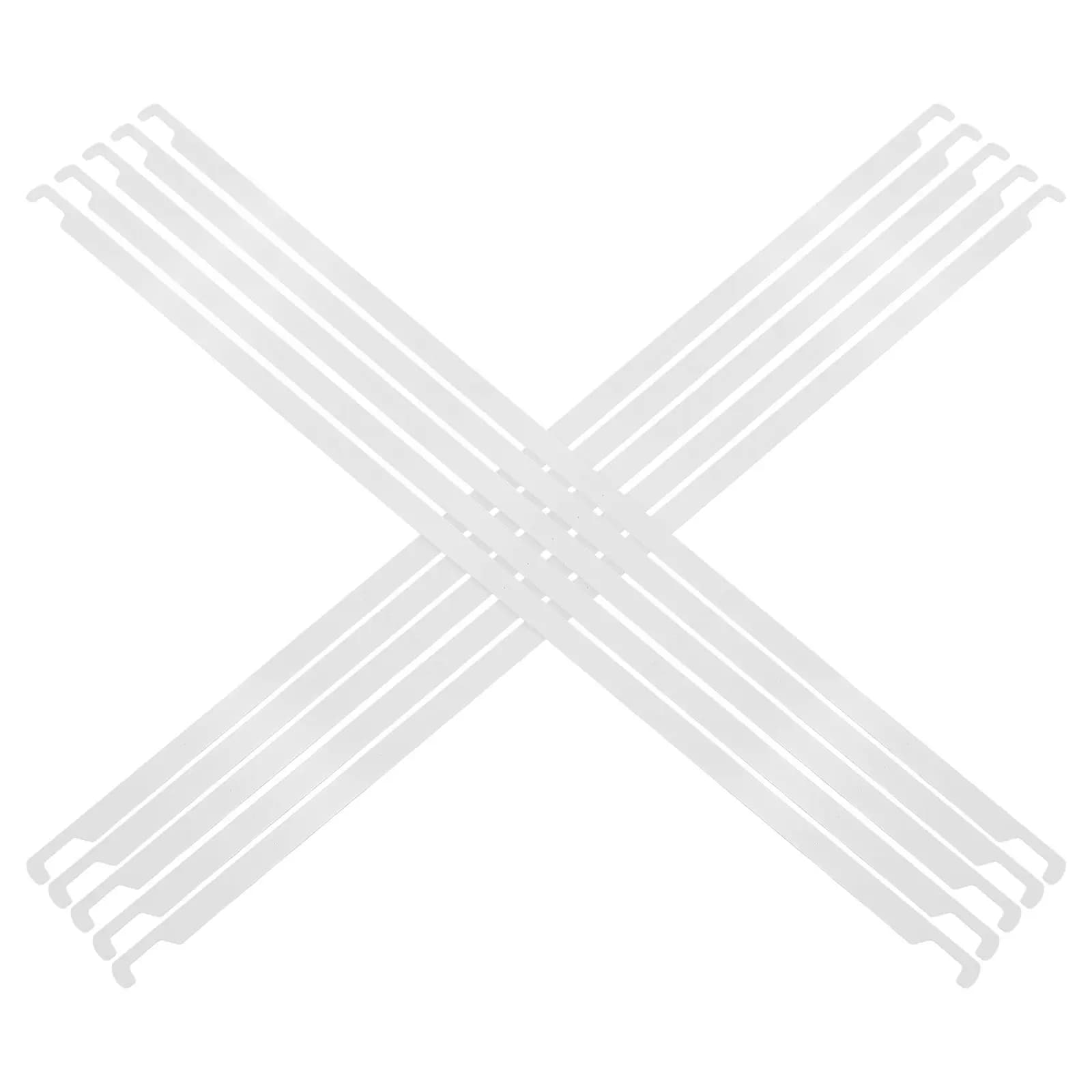 10 Pezzi Barre Metalliche per Appendere Documenti, Organizzatori per Scrivania, Sistema di Archiviazione Professionale e Minimalista per Ufficio