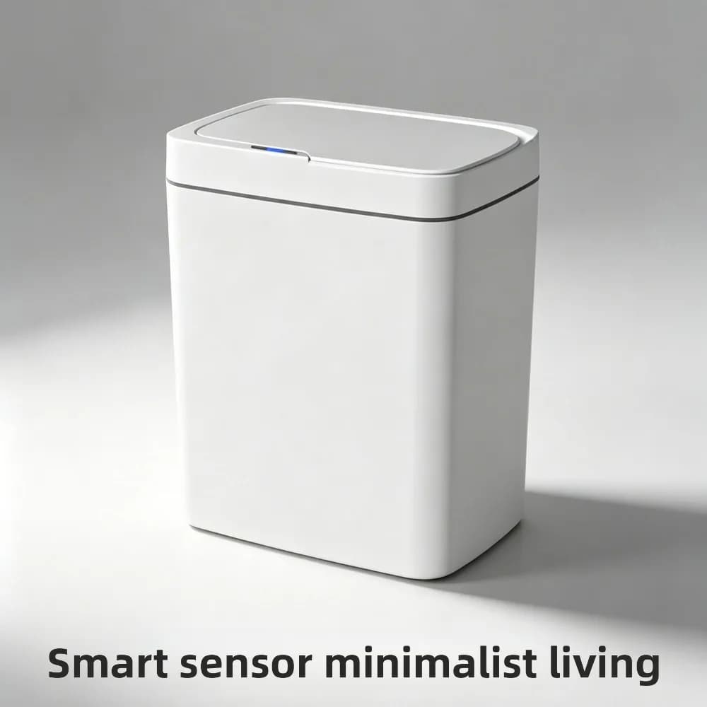 Smart Sensor Trash Can Minimalist Automatic Touch‑free Garbage Bin Infrared Induction Waste Bin For Home Kitchen Bathroom