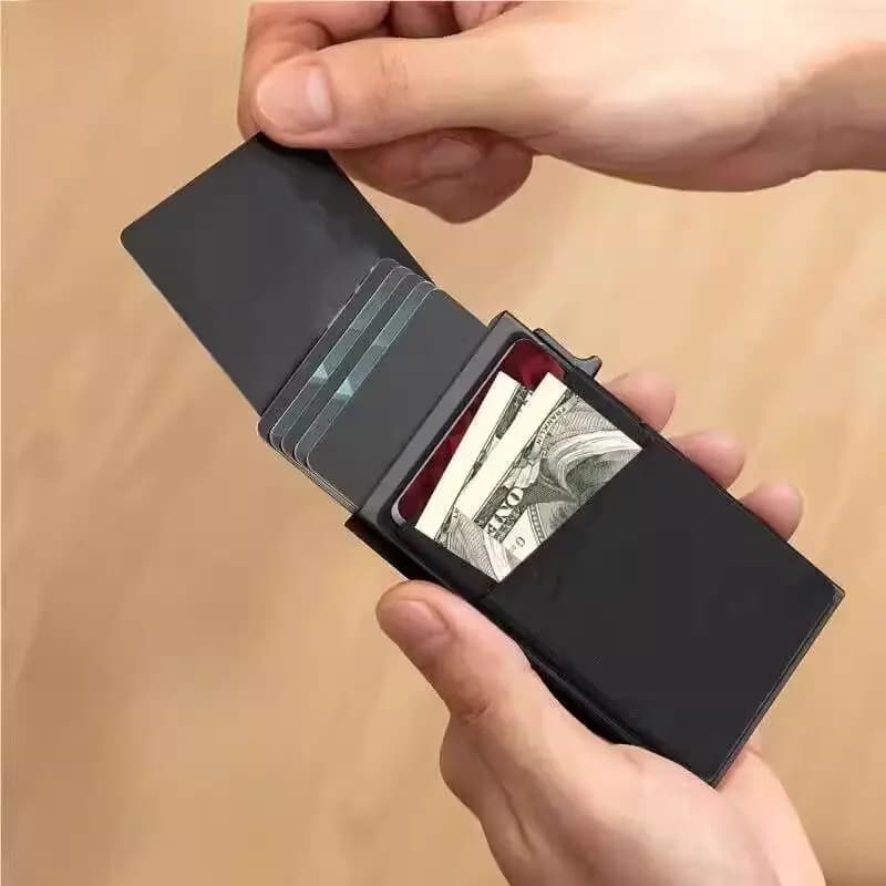 Portafoglio Automatico WERLLANDS con Protezione RFID per Carte