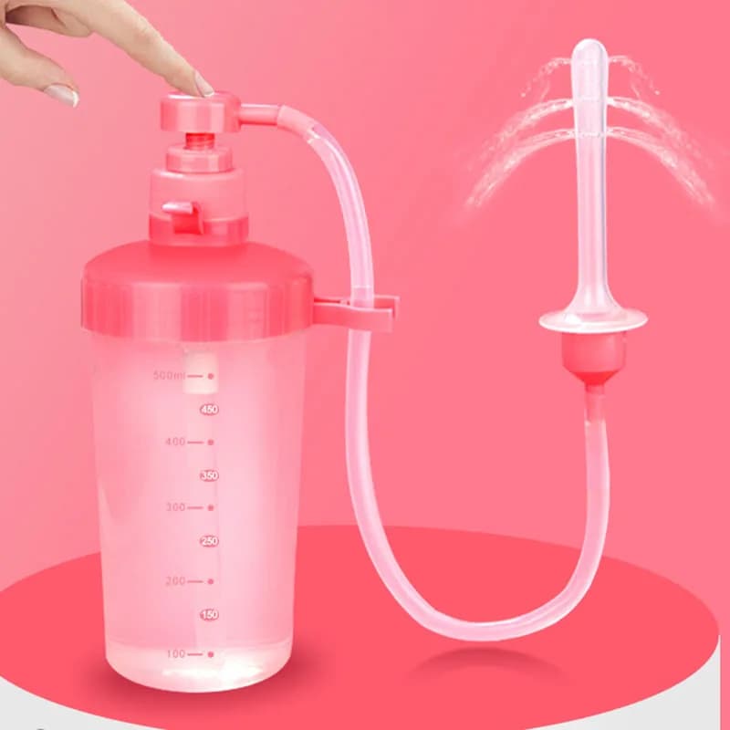 350ml/500ml Bidet vaginale Clearner anale Douche clistere riutilizzabile Vagina irrigatore ano pulizia siringa femminile Vagina Washer