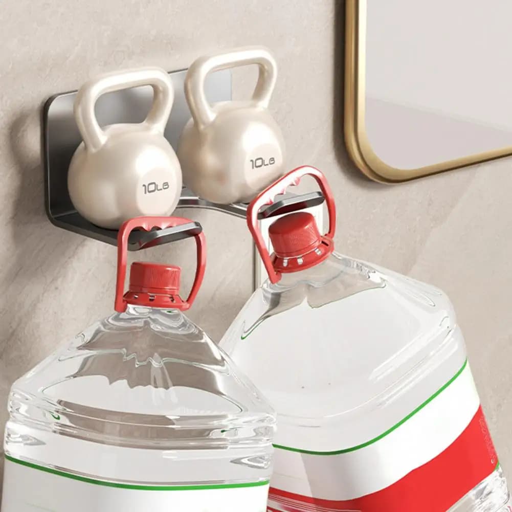 Foldable object holders Hairdryer holders Wall-mounted hairdryer holder with bath organizer for clean
