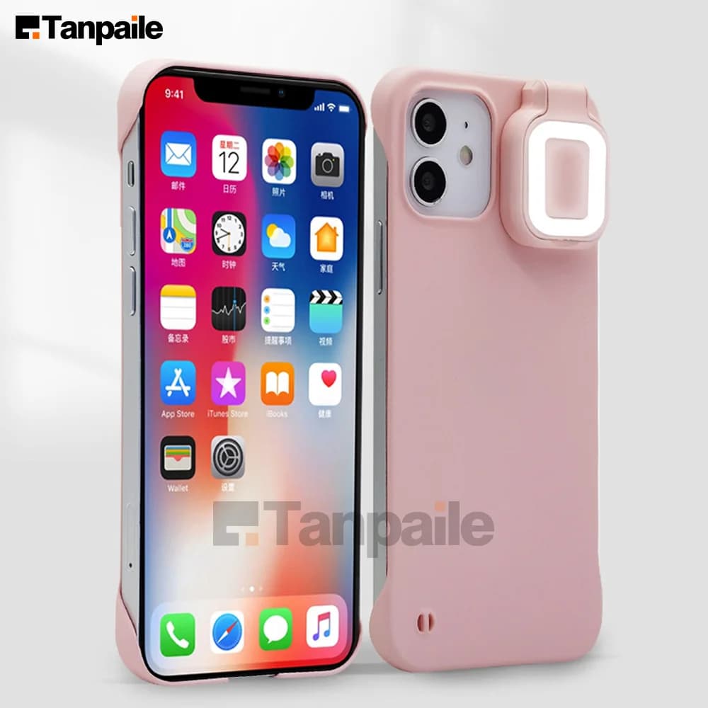 Fill Light Phone Case For iPhone 16 Pro Max Case For iPhone 15 14 13 12 11 Plus X XS Max LED Flash Lighting Beauty Live Selfie