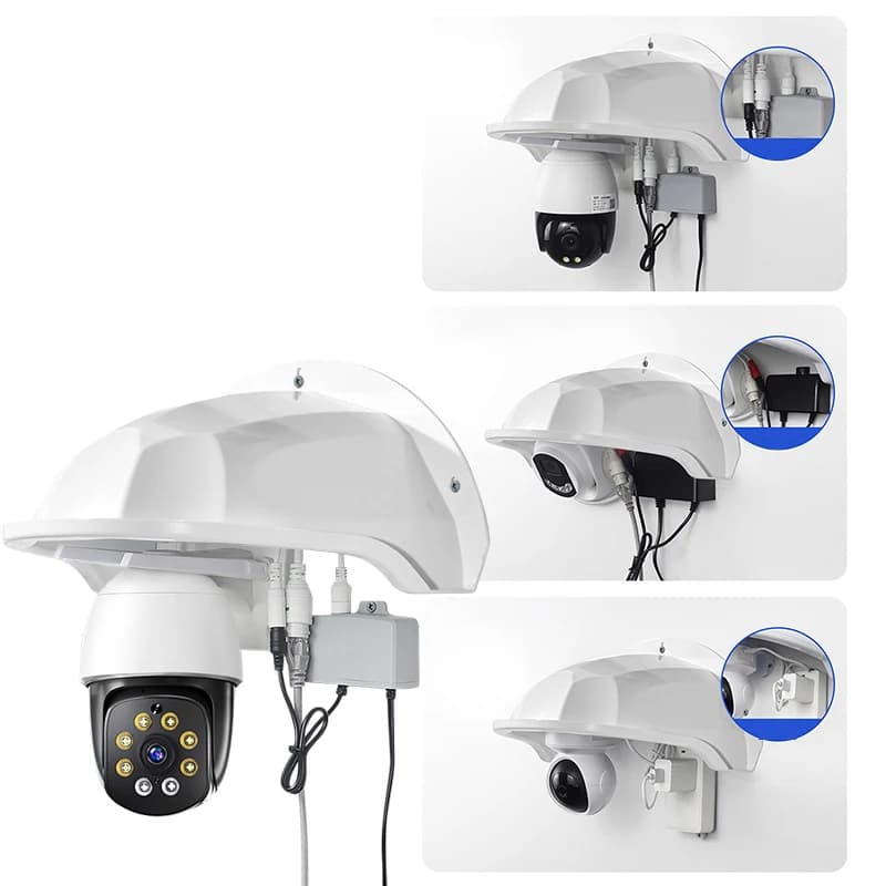 [YOUU] Coperture Protettive Impermeabili per Telecamere a Cupola CCTV, Scatola di Protezione per Telecamere di Sicurezza