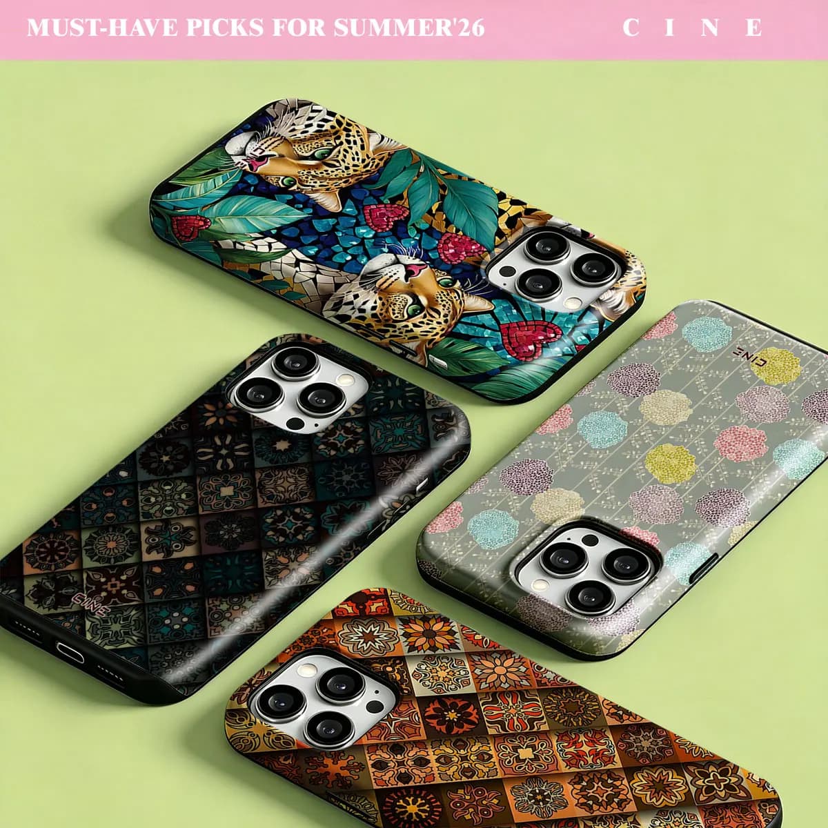 moroccan tile diamond Phone Case for iPhone 18 17 16 15 14 13 12 Pro Max Plus Air Magnetic Double-layer Back Cover