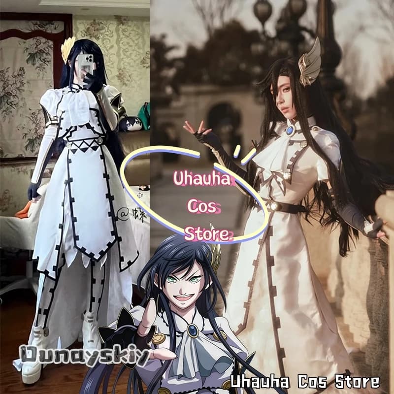 Cosplay Costumes for Adults of Anime and Manga, Brunhilde by Ragnarok Buryunhirude, Uniform Uhauha, Shoes, Complete Set for Halloween