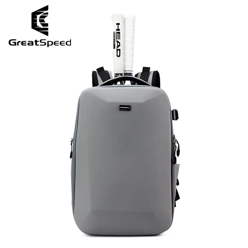 Borsa per Racchette da Badminton e Tennis Greatspeed Oxford, Set da 2, Zaino Sportivo da Viaggio con Scomparto Separato per Scarpe e Strato Porta Racchette
