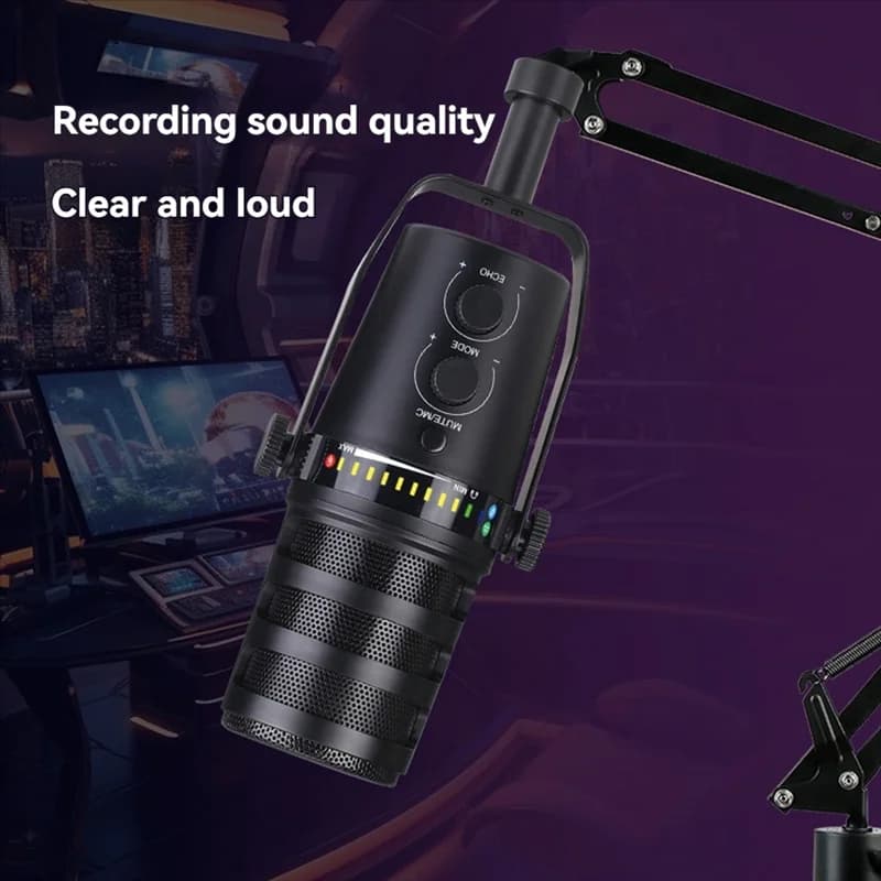 -A94Z Microfono dinamico cablato USB/XLR in metallo MIC MV7 per la registrazione di podcasting Giochi in streaming live