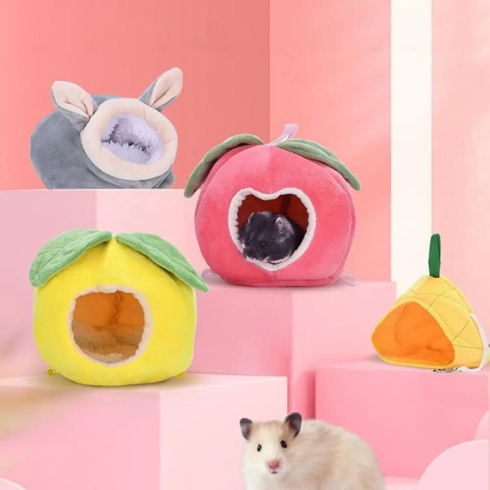 Nice hamster cotton home soft plush sleeping bag small animal nest caviar breathable warm rooms hamster accessories