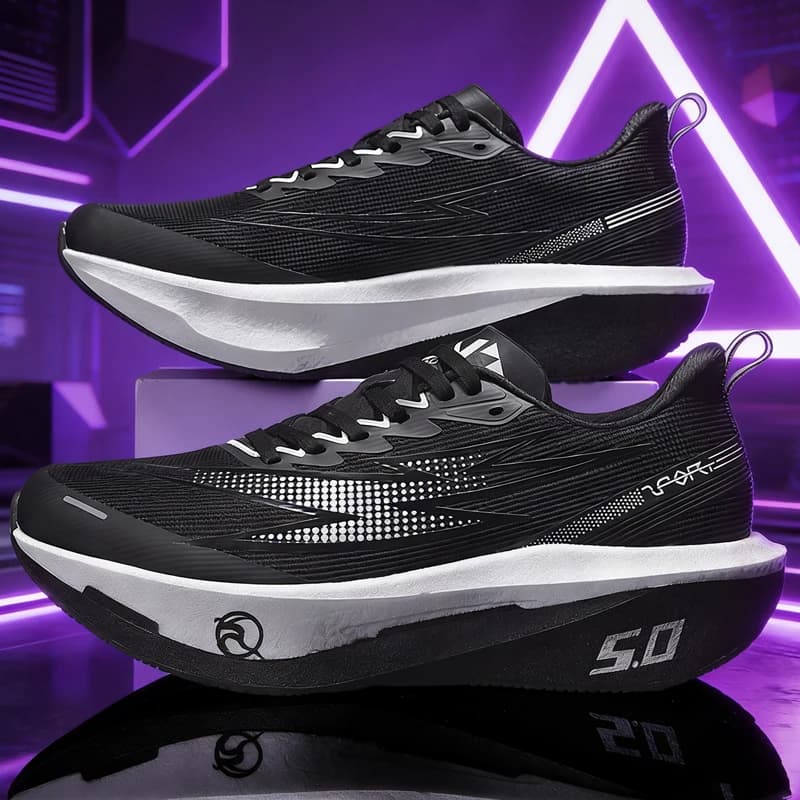 Scarpe da Corsa Uomo Donna con Piastra in Carbonio, Speciali per Maratona, Traspiranti, Leggere, Comode, Antiscivolo, Sneaker Atletiche