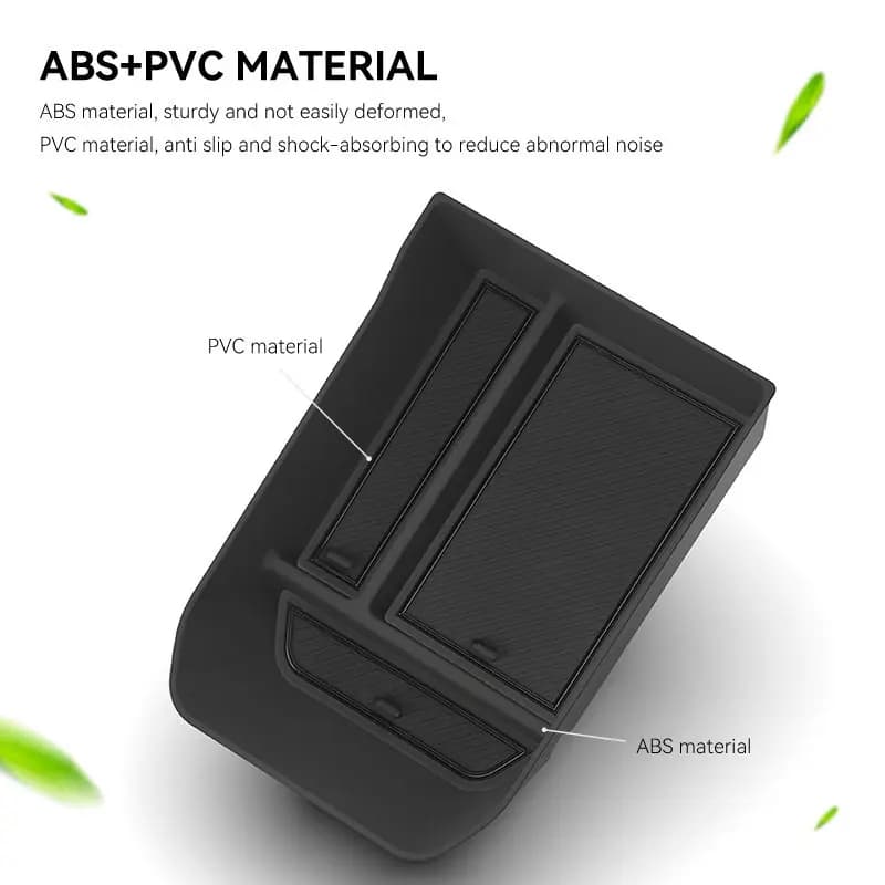 Organizer per Console Centrale Kia EV3 2024-2025 2026, Vassoio Portaoggetti per Bracciolo in ABS, Accessori Interni per Auto