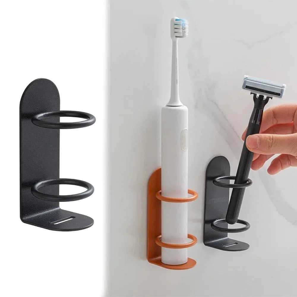 Wall-Mounted Electric Toothbrush Holder Holder Punch-free Razor Holder Storage Shelf Toothbrush Organizer Bathroom 2026