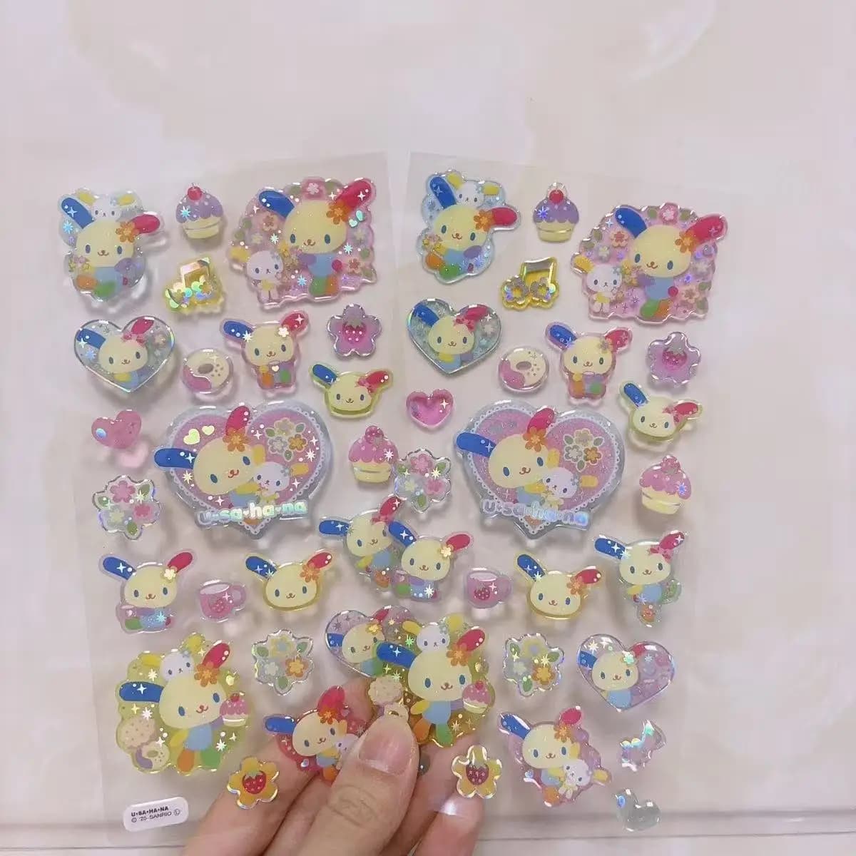 Adesivi 3D in Rilievo Kawaii Usahana, Decorazioni in Stile Giapponese, Adesivi Fatti a Mano per Ragazze e Ragazzi, Giocattoli Creativi