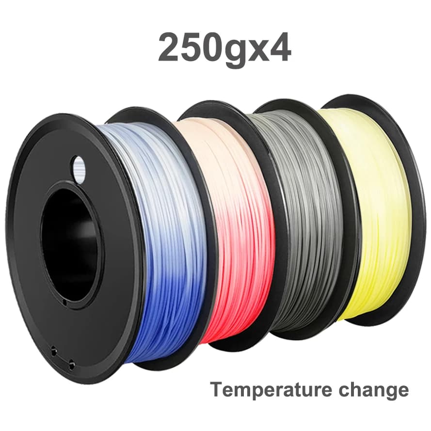 3D Printer Filament 250gx4 1,75 mm PLA from blue to white 250 g Change color with temperature 3D Print Sublimation Material pla
