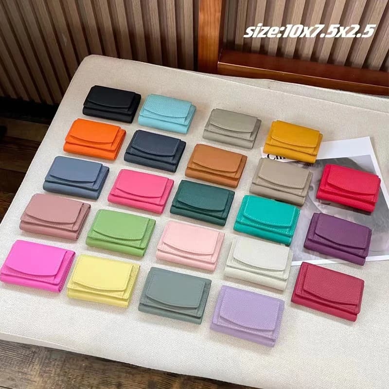Portamonete da donna in vera pelle portafogli da donna in pelle bovina portamonete piccolo portamonete Rfid portamonete Mini pochette portatile