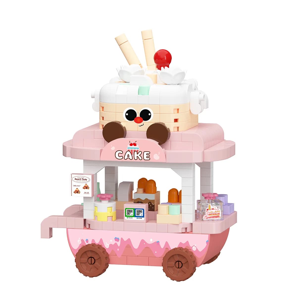 Blocchi negozio di strada Micro Building Blocks modello alimentare Mini Block Set da costruzione per bambini Ragazze da 6 a 12 anni Regalo per ragazzi adulti