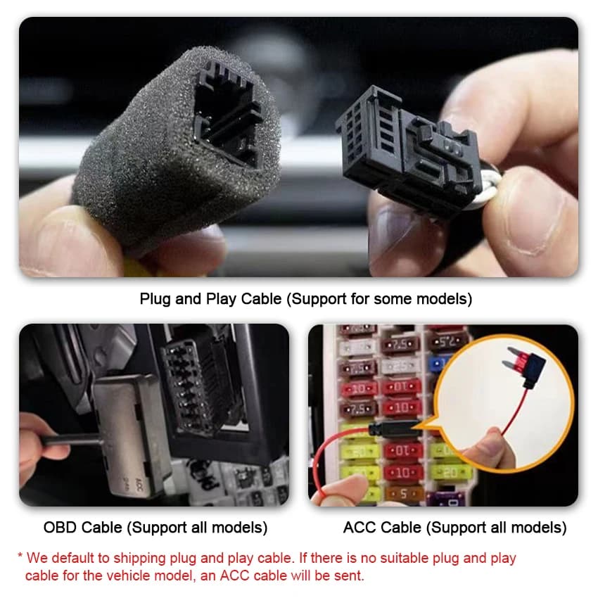 Plug and Play 4K Car DVR Dash Cam Wifi Front Rear Camera Video Recorder for Volvo V40 2012 2013 2014 2015 2016 2017 2018 2019