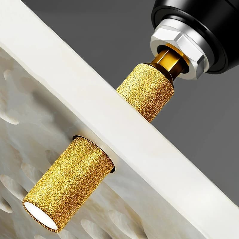 Hex Shank Diamond Drill Bit Dry Drill for Tile Glass Marble Granite Porcelain Vacuum Brazed Hole Saw-No Water Chip Free