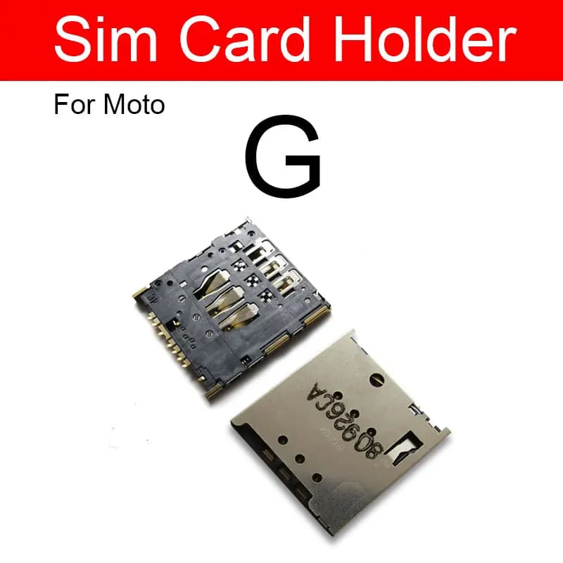 Adattatore Porta SIM per Moto Motorola G G2 G3 G4 Play Plus G5 G5S Plus, Versione Singola SIM, Slot per Scheda di Memoria