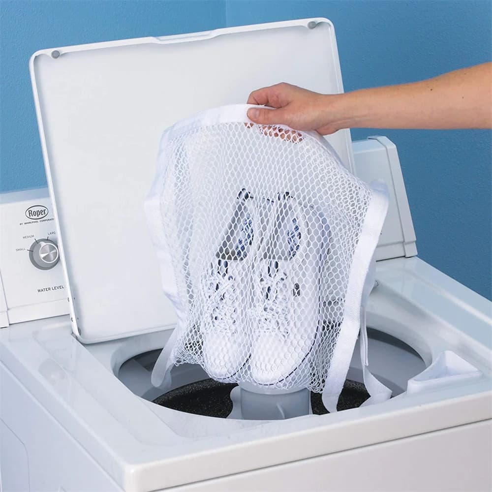 Sneaker Dryer Bag Washing Machine Washing Mesh Bag With Zipper Household Reusable Underwear And Sock Storage Bag Laundry Supply