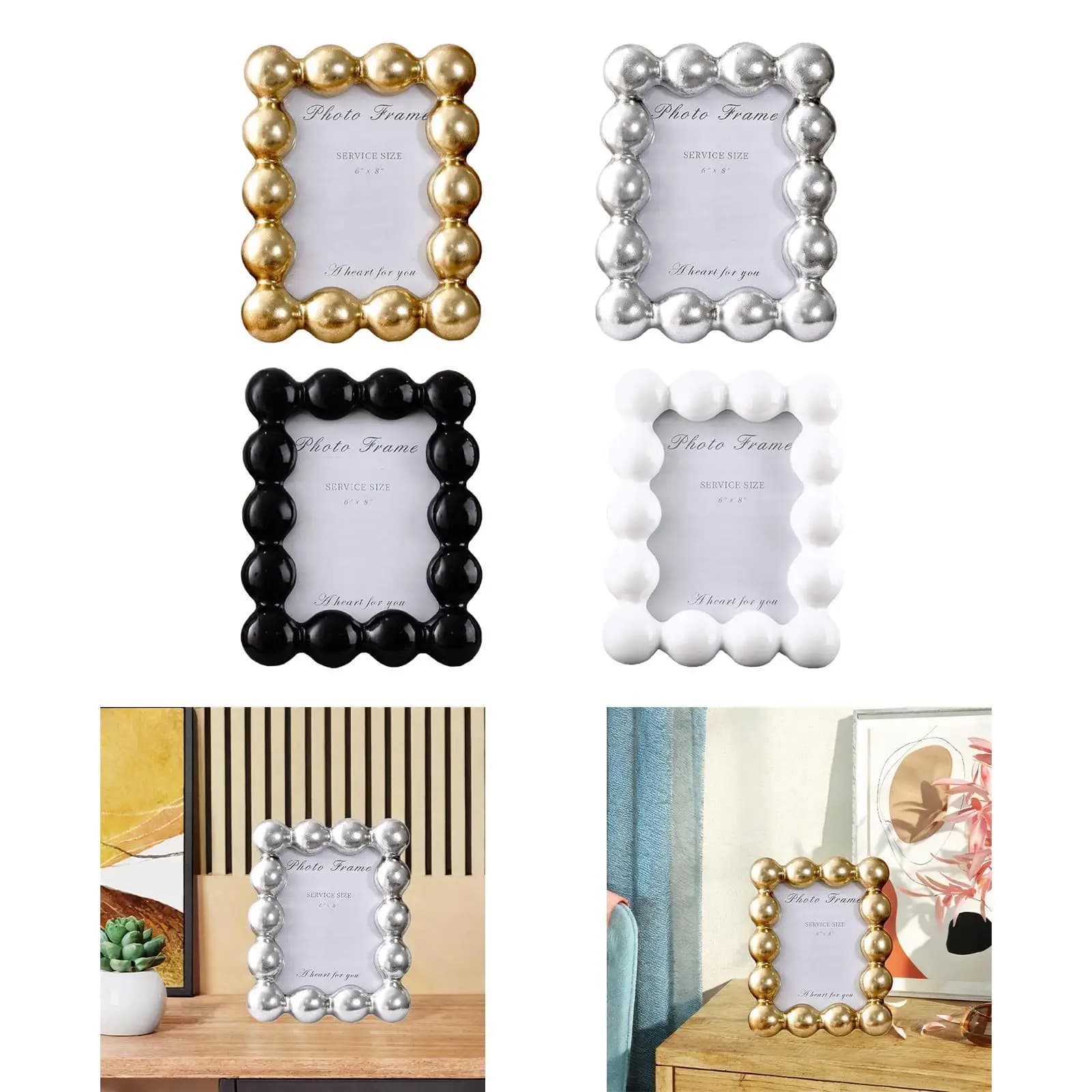 Cornice Portafoto Trasparente Fai-da-Te Facile da Installare 8 Pollici per Decorazione Casa Protezione Foto Cornice da Tavolo per Mamma Zia Nonna Figlia