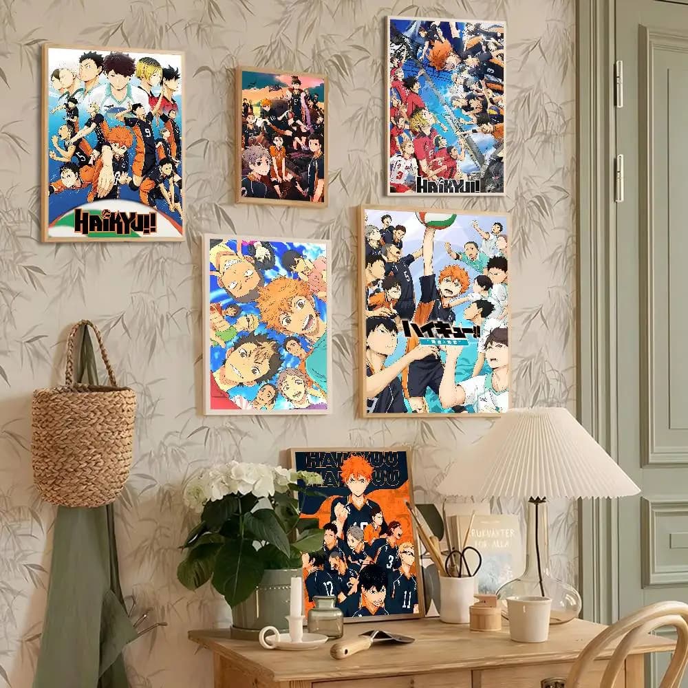 Wall decal Fa-da-Te Anime Japanese H-Haikyuu for teenagers, Wall decal Waterproof for Bars and Cafeterias, Wall Decoration