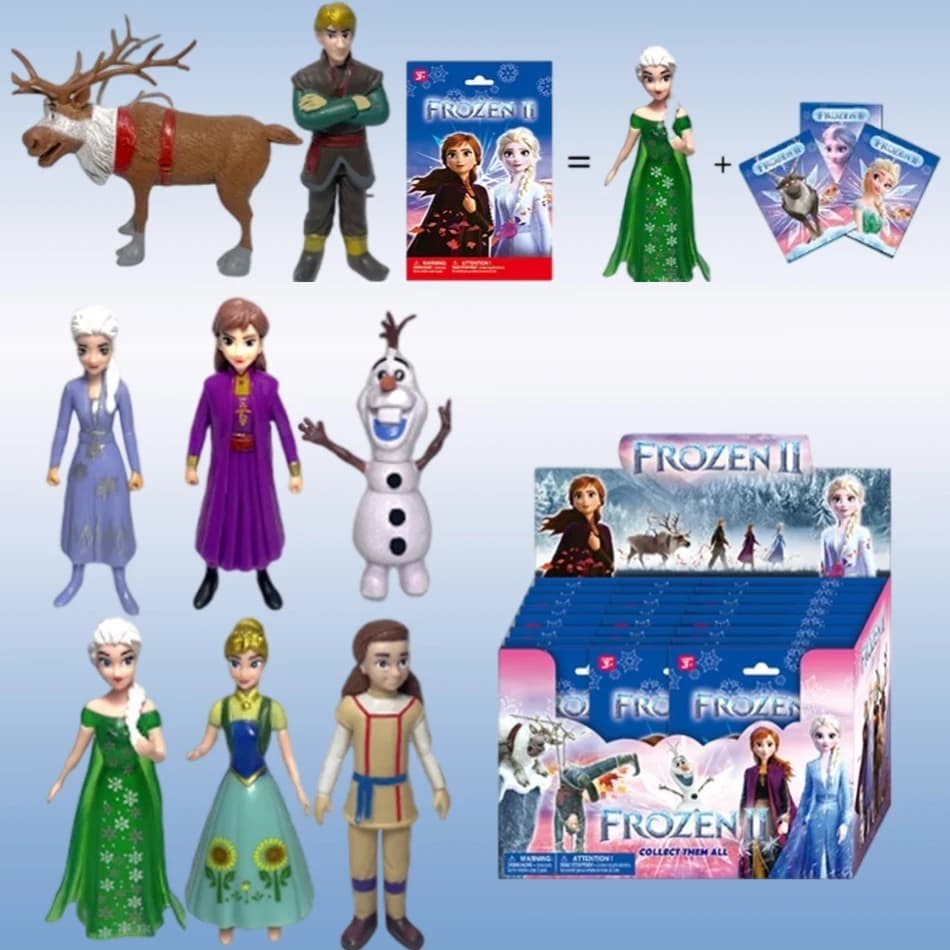Anime Frozen Elsa Mystery Figure Blind Box Rossa Decorativa da Scrivania per Fan Adulti Bambini Regalo di Compleanno Disponibile Subito