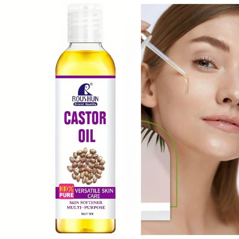 Olio di Ricino 118ml, Olio Essenziale Idratante per il Corpo, Unisex, per Tutto il Corpo