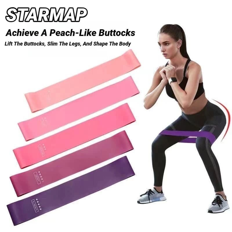 Portable Fitness Workout Equipment Rubber Resistance Bands Yoga Gym Elastic Gum Strength Pilates Crossfit Women Weight Sports