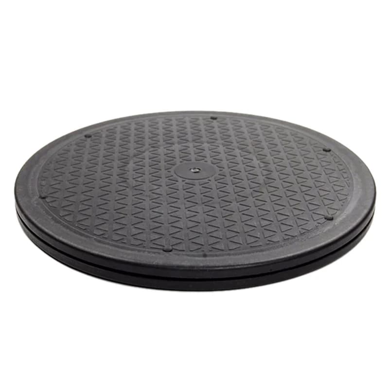 12 inch heavy duty swivel steel ball bearing support for TV monitor Lazy Susans Round shape black