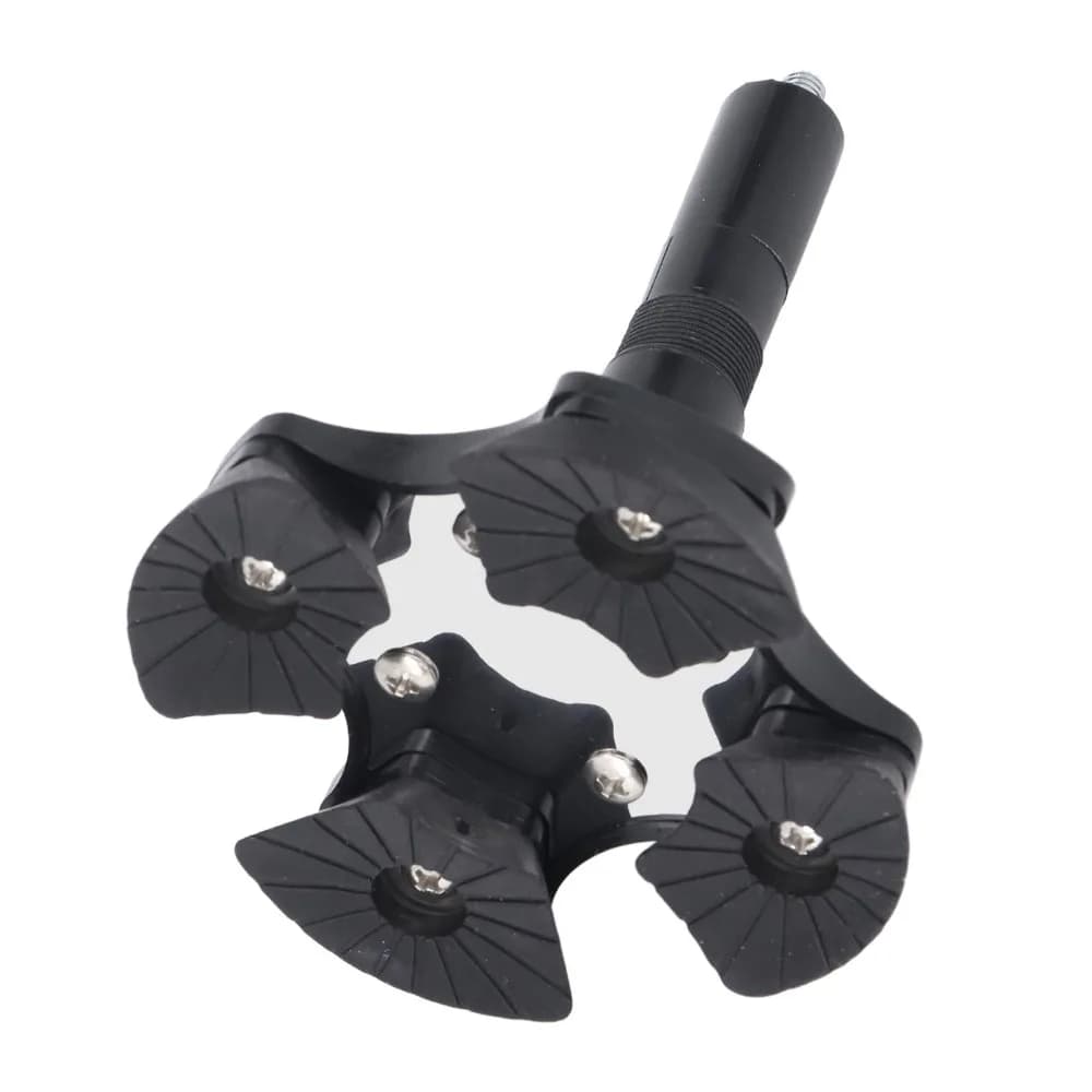 Durable ABS Walking Cane Tip Shock Absorption Lightweight Walking Cane Base Pivoting Quad Trekking Pole Tips Elderly