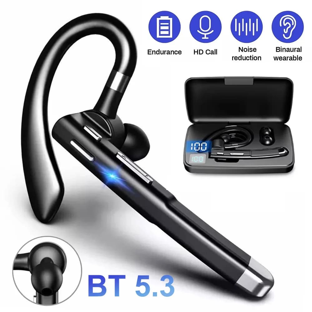 YYK-520 Cuffie wireless Business Auricolari Bluetooth 5.3 Chiamata in vivavoce Microfono Cuffie con cancellazione del rumore Auricolari per la guida