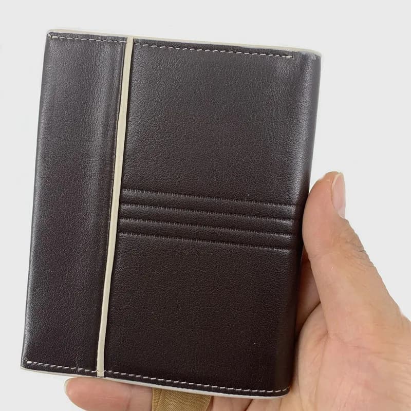 Portafogli da uomo in vera pelle Portafoglio RFID per uomo Porta carte di credito con finestra identificativa