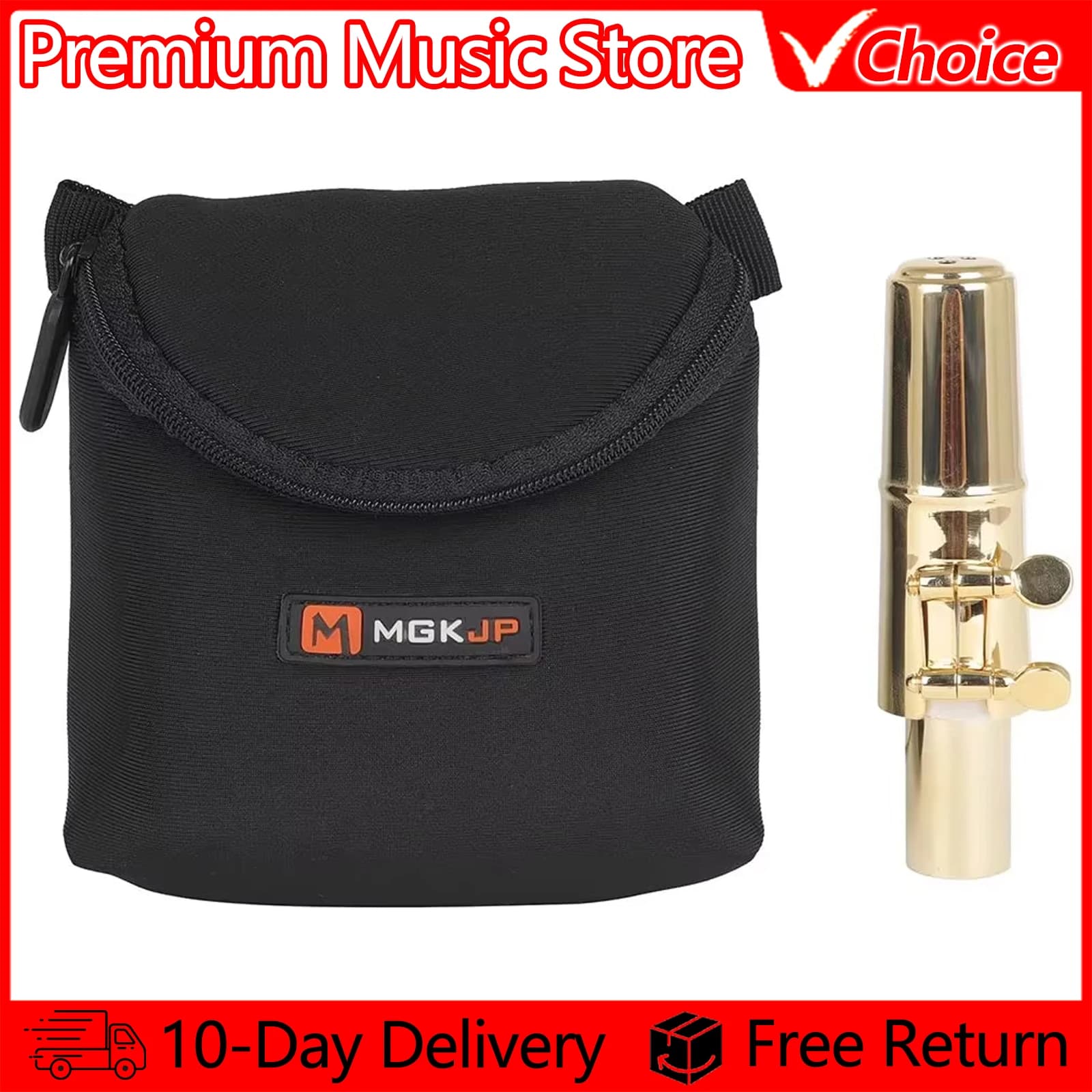 Saxophone Mouthpiece Cotton Bag Clarinet Mouthpiece Storage Bag Wind Instrument Accessories Universal Cotton Polyester