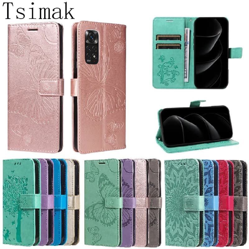 Custodia a libro magnetica 3D in pelle con porta carte per Xiaomi Redmi Note 11 8 9 10 Pro Max 8T 9T 9A 9C 9S 10A 10C 10S 4G 5G