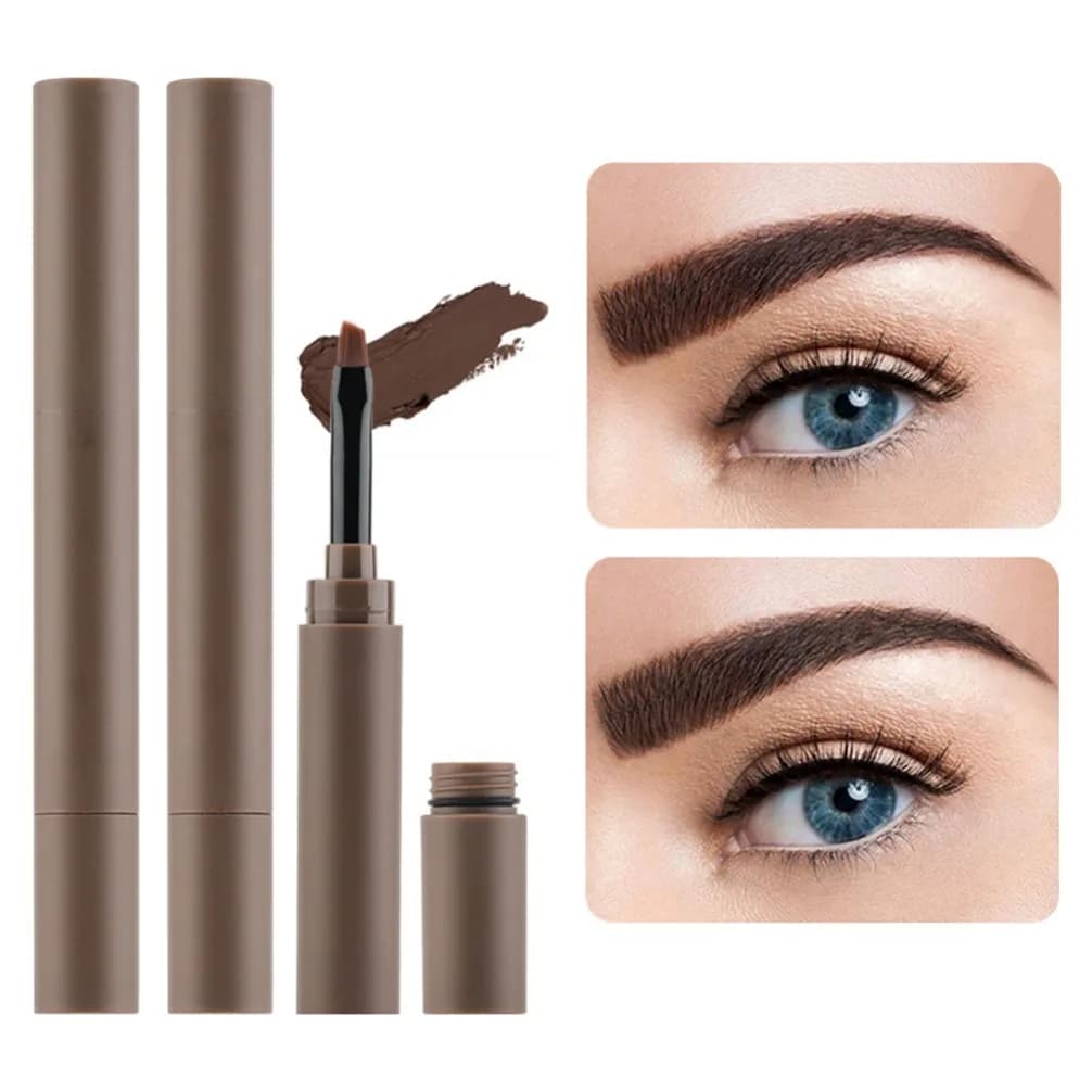 Mascara per Sopracciglia a Doppia Punta, Impermeabile, Colore Naturale, Anti-sbavatura, Etichetta Privata, Logo Personalizzato, Trucco Vegano all'Ingrosso