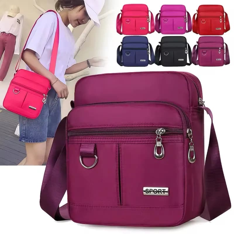 Borsa per cellulare da donna Mini Nylon Crossody cellulare contanti borsa a tracolla femminile portafoglio portamonete borsa a tracolla impermeabile Casual