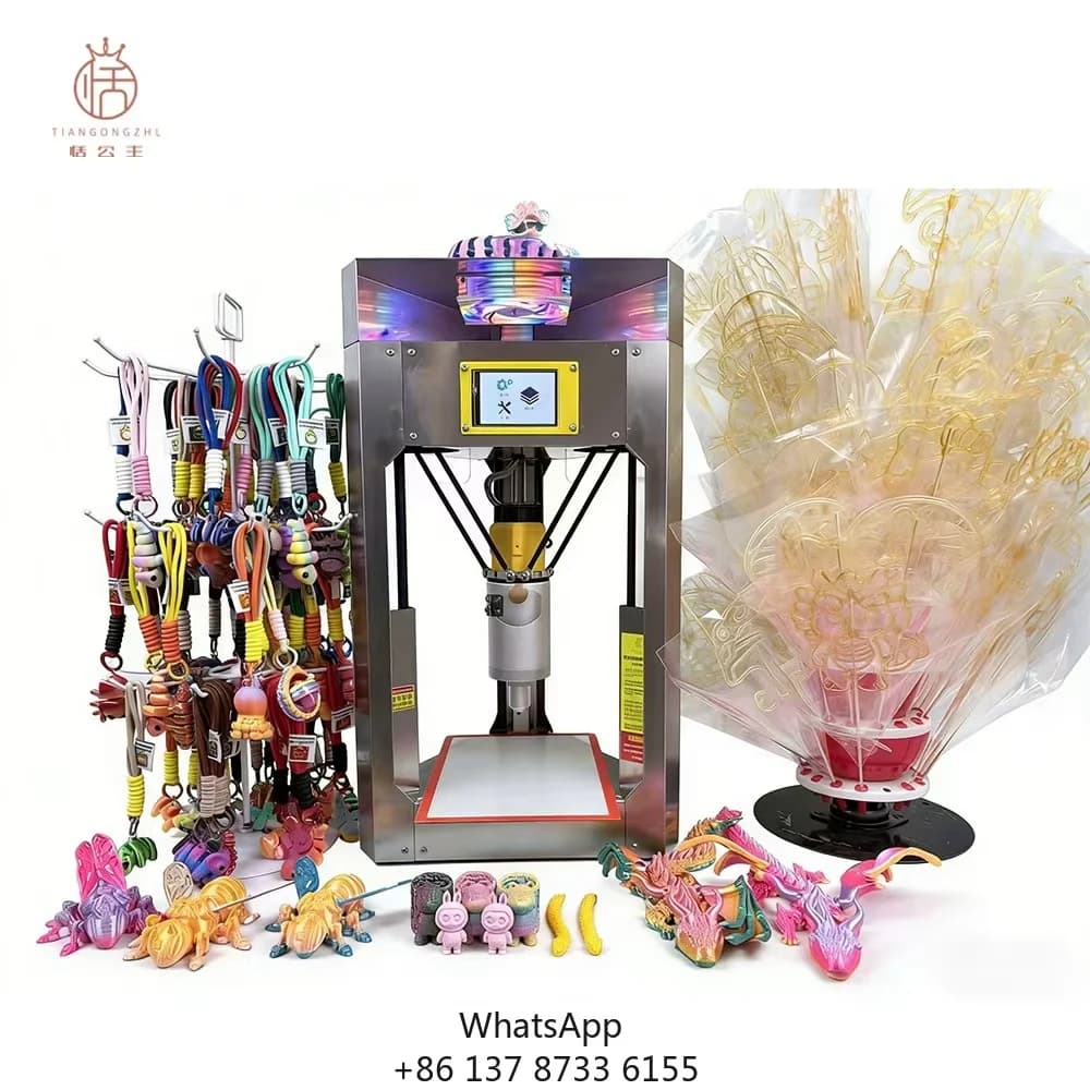 New One Stop Mobile Stall Sugar Art Kit Toys Pendants Street Business Sugar Painting 3D Printer USB Food Grade 1 Year Warranty