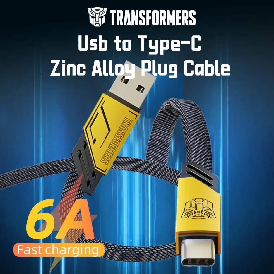 Transformers 6A Cavo USB Tipo C per Samsung Xiaomi Huawei Caricatore di ricarica rapida Cavo dati USB C Cavo di tipo C per Realme POCO