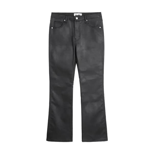 Pantaloni e jeans casual da uomo con microcorno in cera nera alla moda High Street