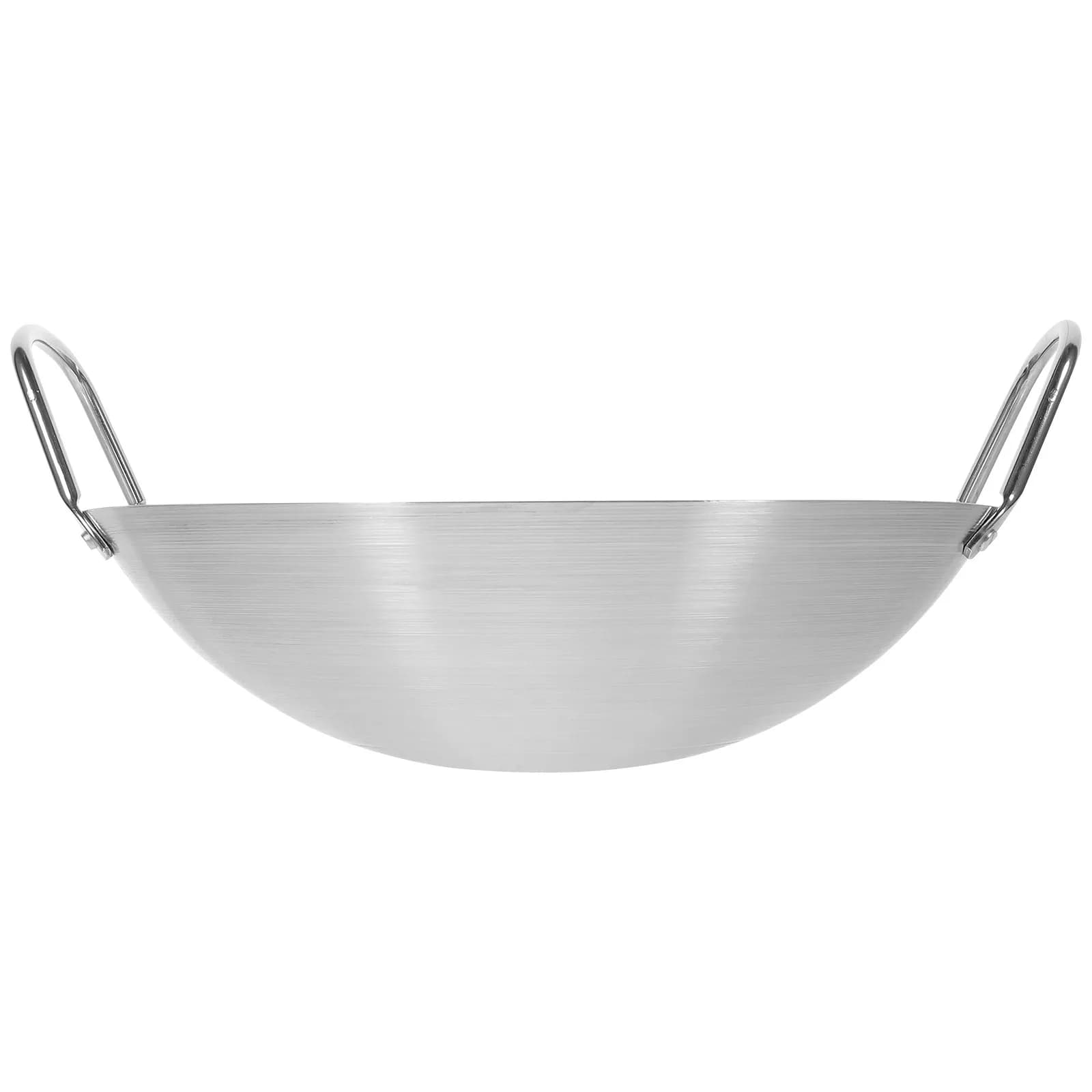 Stainless Steel Wok Double Handle Household Cooking Pan for Home Kitchen Multi-Functional Non-Stick Frying Pot Easy Clean